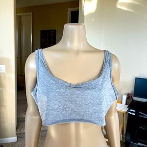 Shein Grey Crop Top